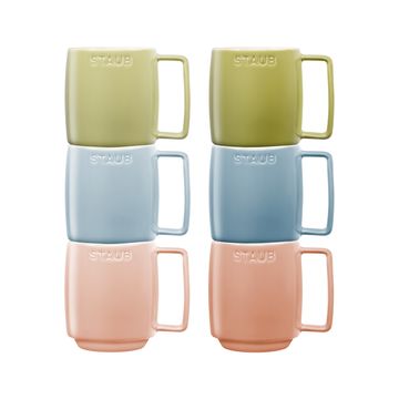 Conjunto-de-canecas-Staub-coloridas-de-350ml---azul-verde-rosa