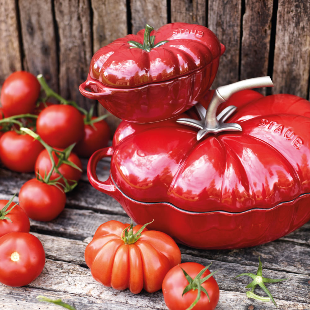 【tomato212】 Caçarola formato Tomate, 25 cm, Cereja, Ferro Fundido | Zwilling